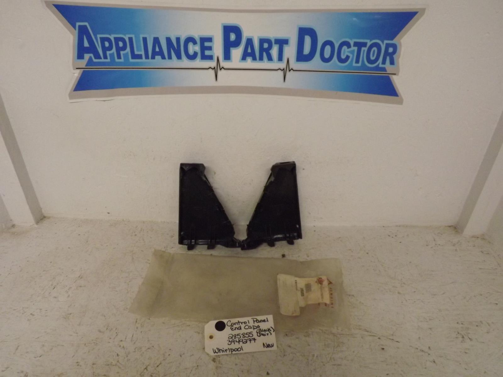Whirlpool Washer 285855 3949277 Control Panel End Caps Set New Whirlpool Washer 285855 3949277 Control Panel End Caps Set New